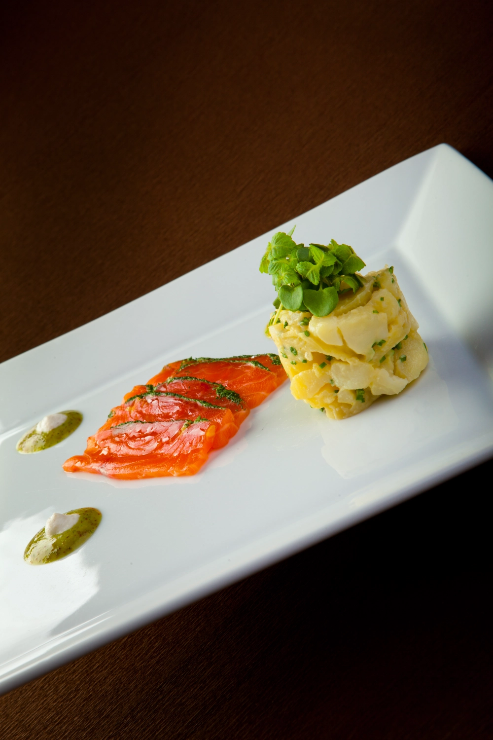 Gravad lax with ratte potato salad and sweetmustard dressing  by Sandy Bohm