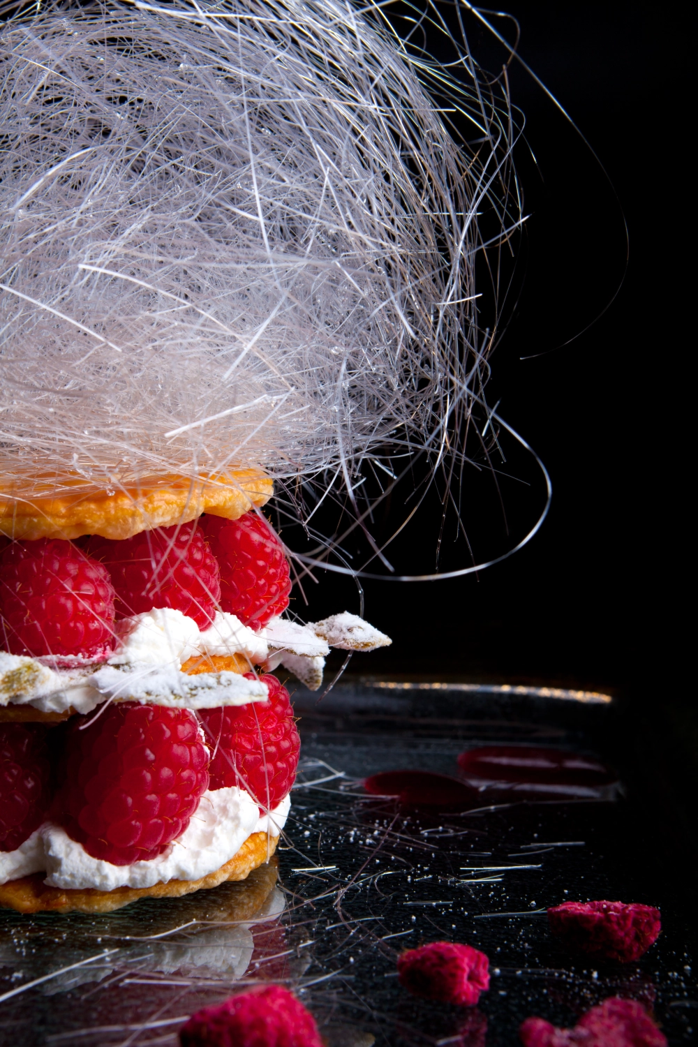 Raspberry Mille Feuille | Fresh Raspberries | Vanilla Cream